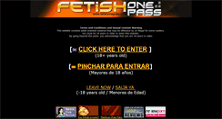 Desktop Screenshot of fetishonepass.com